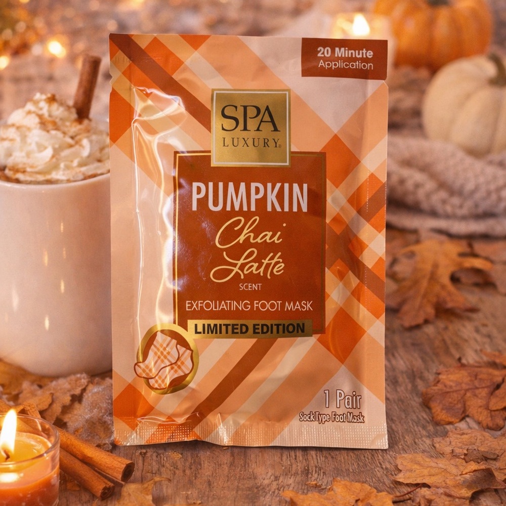 SPA Luxury Pumpkin Chai Latte Foot Mask